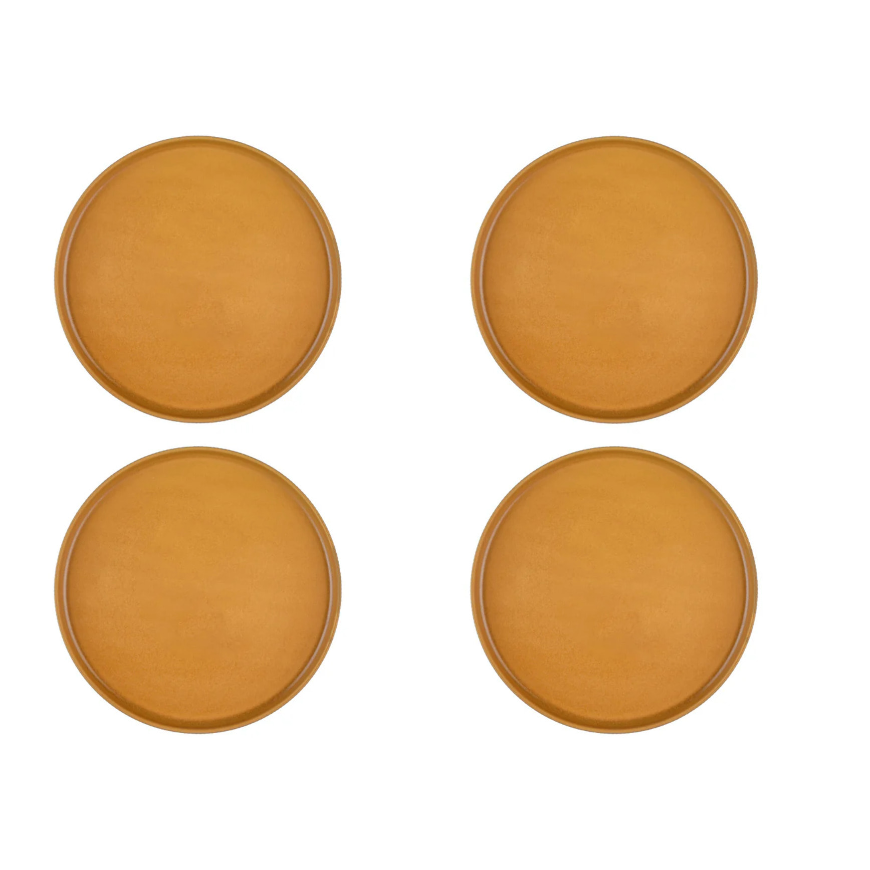 Assiette SCANDI Ø27,5cm - 4 pièces - Ocre
