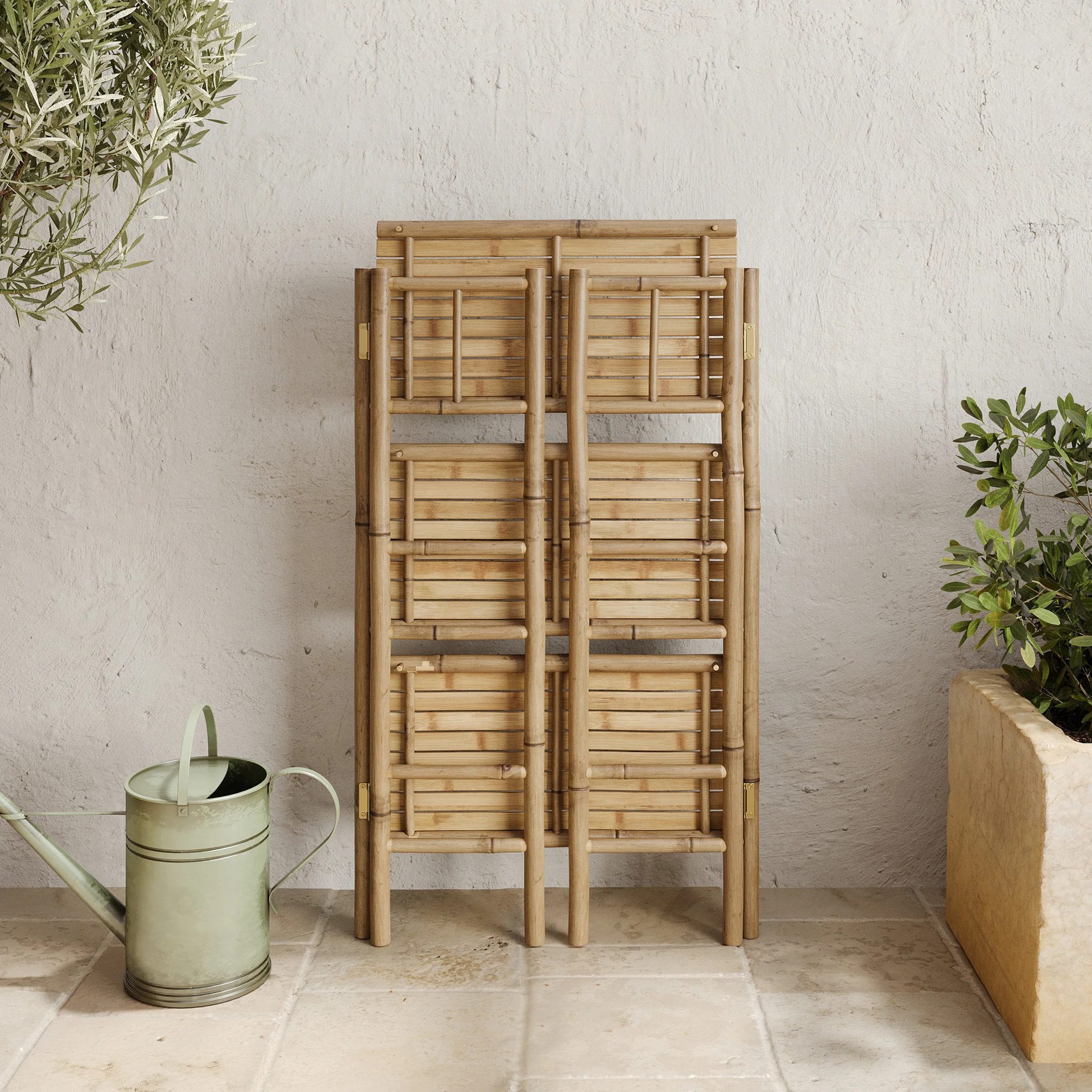 Etagère rectangulaire pliable en bambou - Bami