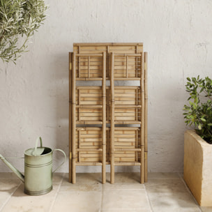 Etagère rectangulaire pliable en bambou - Bami