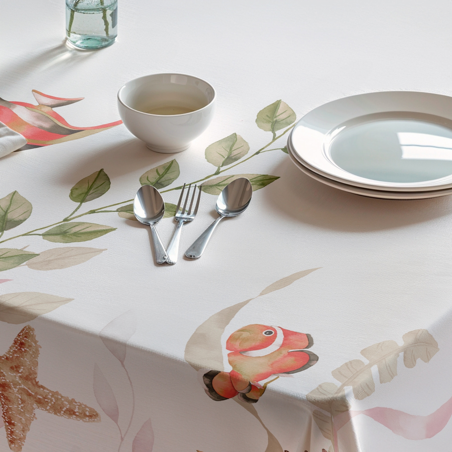 Nappe imprimée anti-tâches COPACABANA MULTICOLORE