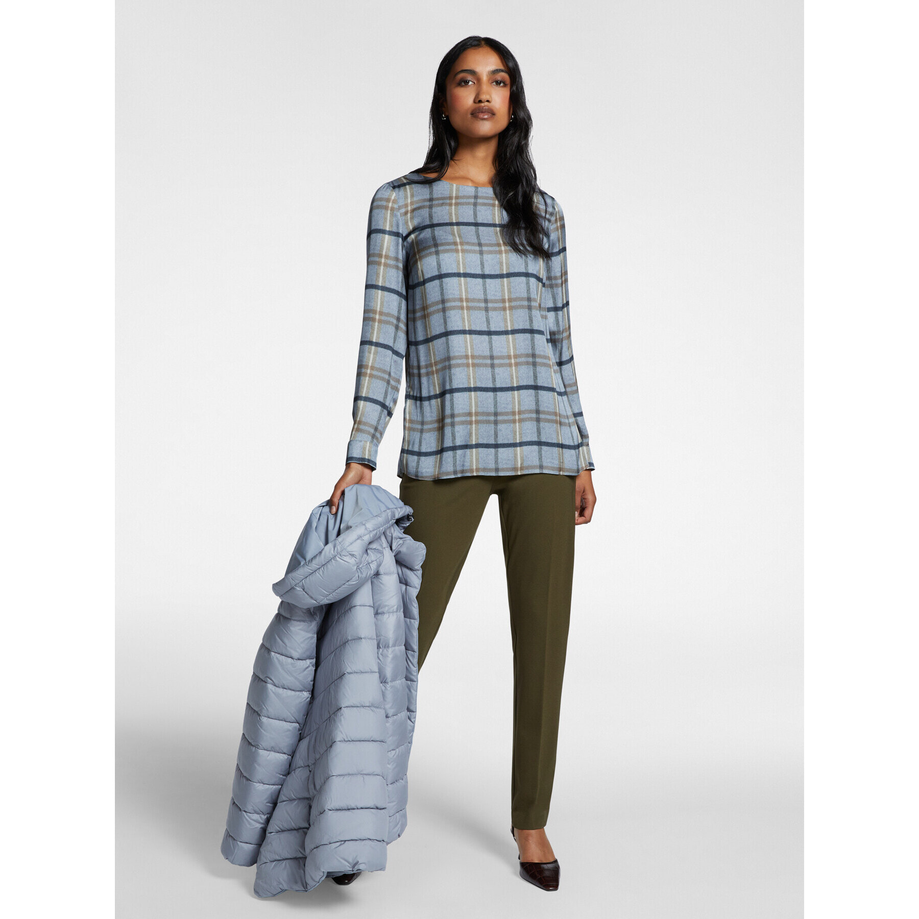 Elena Mirò - Blusa estampada - Gris