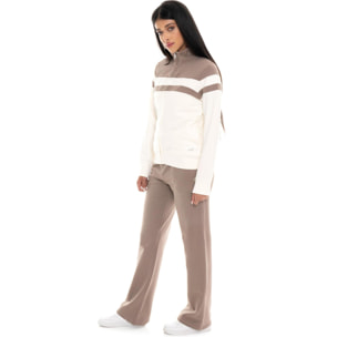 Chándal de invierno para mujer Leone 1947 Never Without,cuello alto y cremallera