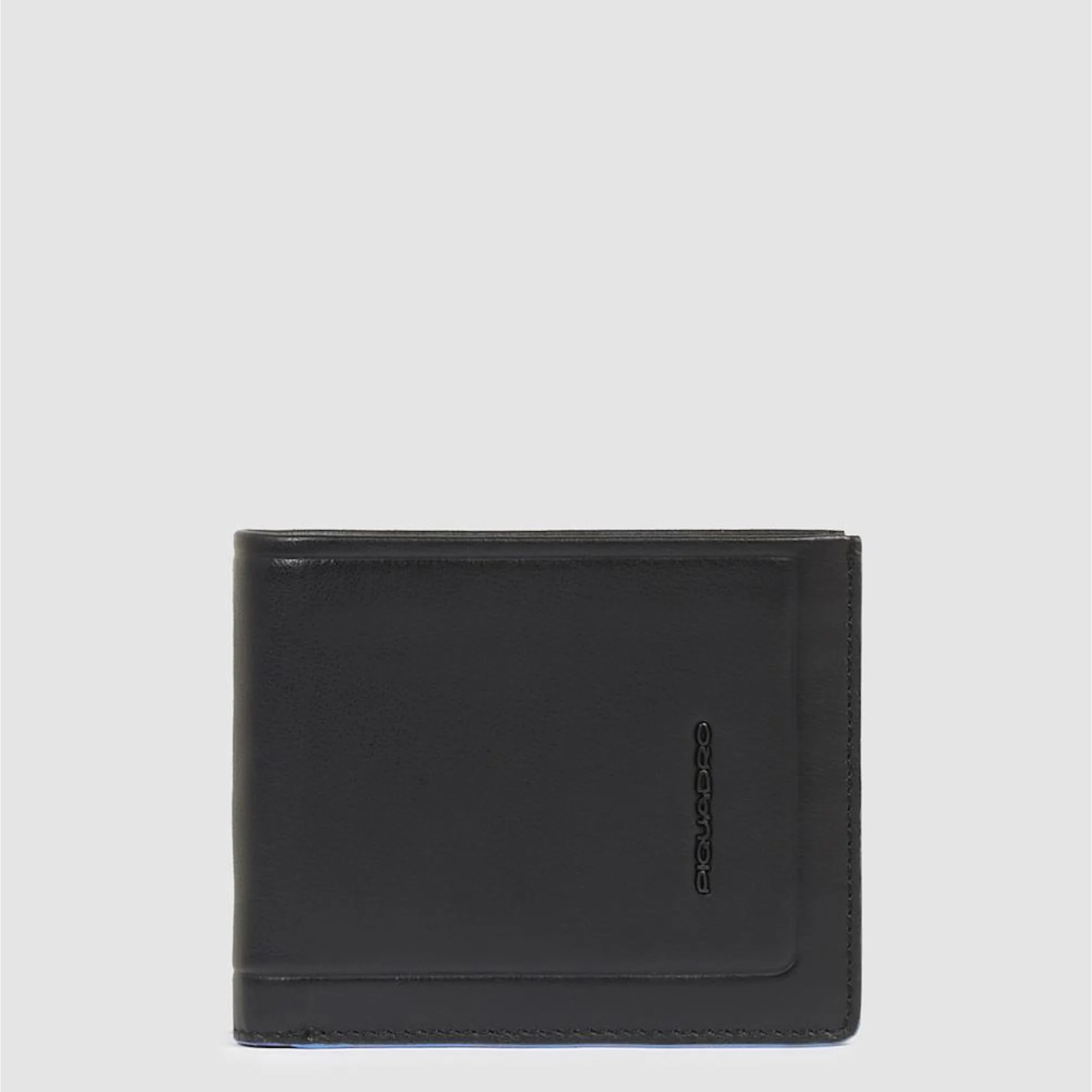 Piquadro Portafogli in pelle con volantino porta documenti, porta carte di credito e protezione RFID