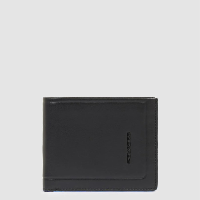 Piquadro Portafogli in pelle con volantino porta documenti, porta carte di credito e protezione RFID