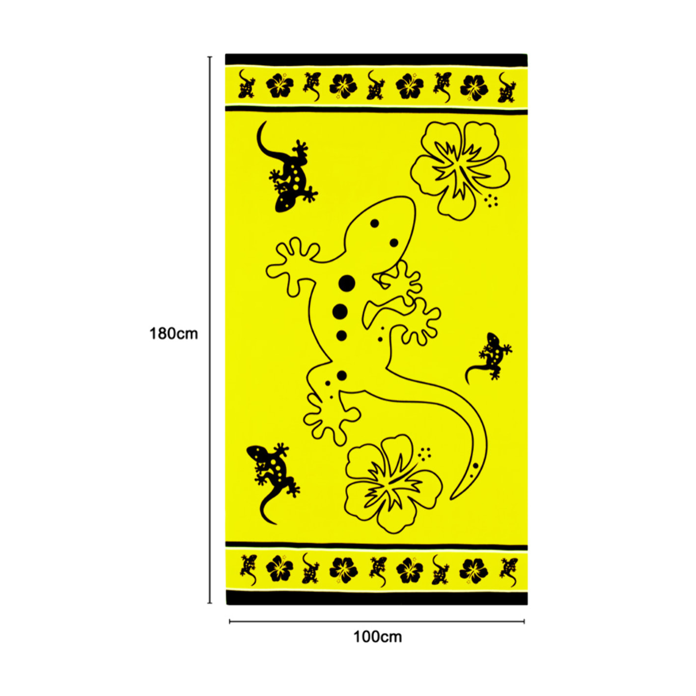 Telo Mare Grande 100x180 Spugna Maui Big Geko D11