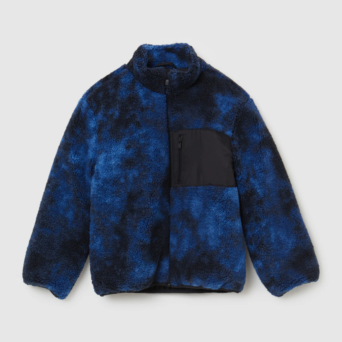 Giacca in sherpa tie dye