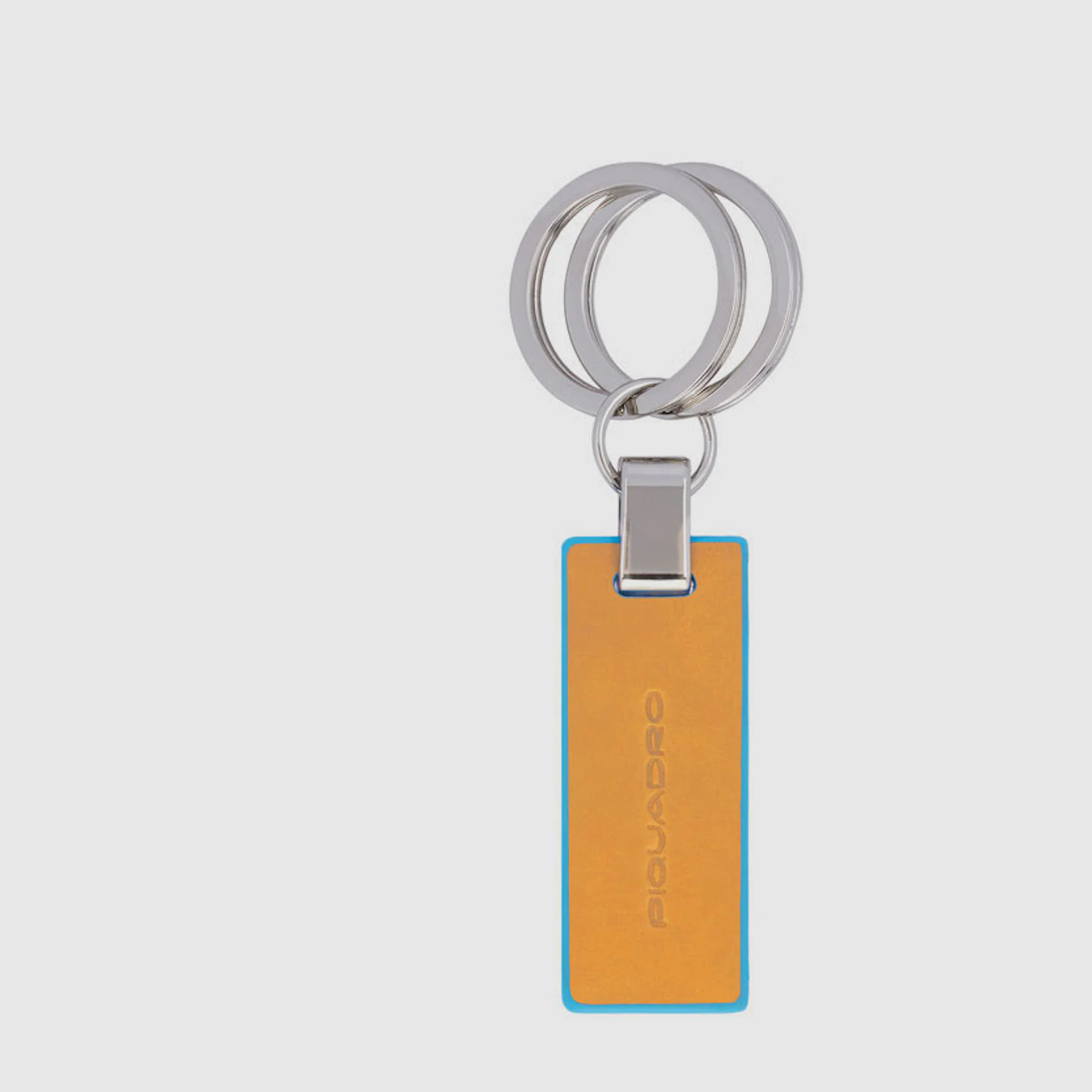 Piquadro Portachiavi in pelle a due anelle