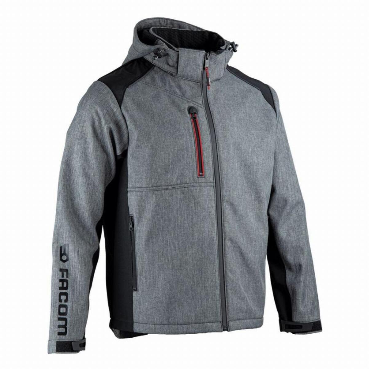 Veste softshell FACOM Trial Noir/Gris Taille S - FXWW2020E-S