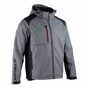 Veste softshell FACOM Trial Noir/Gris Taille S - FXWW2020E-S