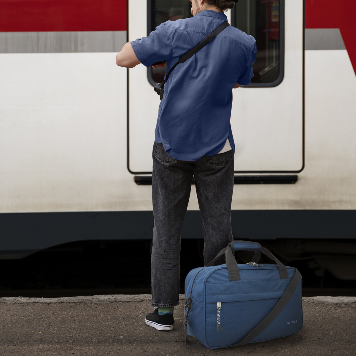 Mochila Viaje Cabina Itaca Spey Azul Marino