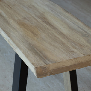 Lot de 2 bancs en bois d'acacia 230cm HERA