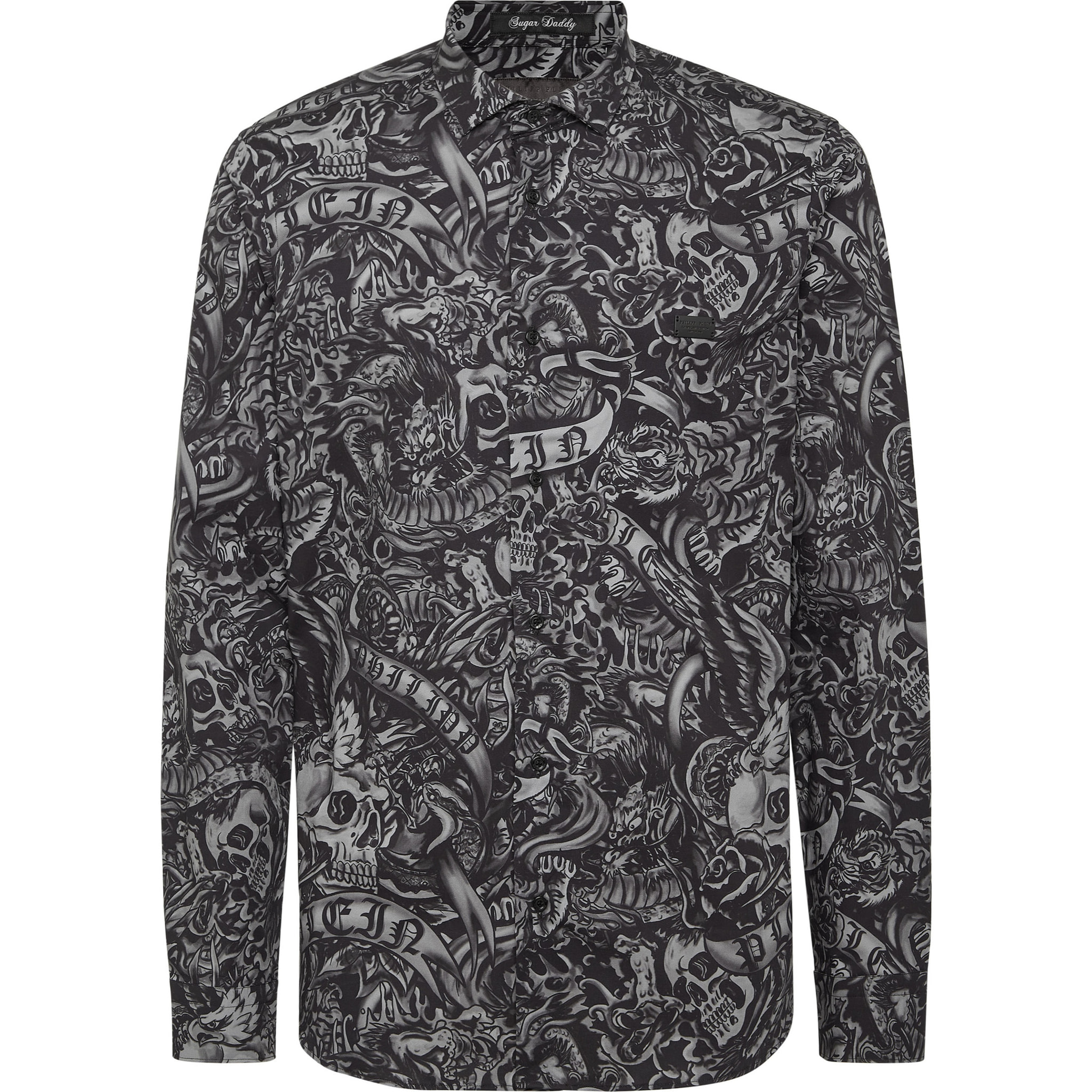 PHILIPP PLEIN Camicia taglio Slim TATTOO