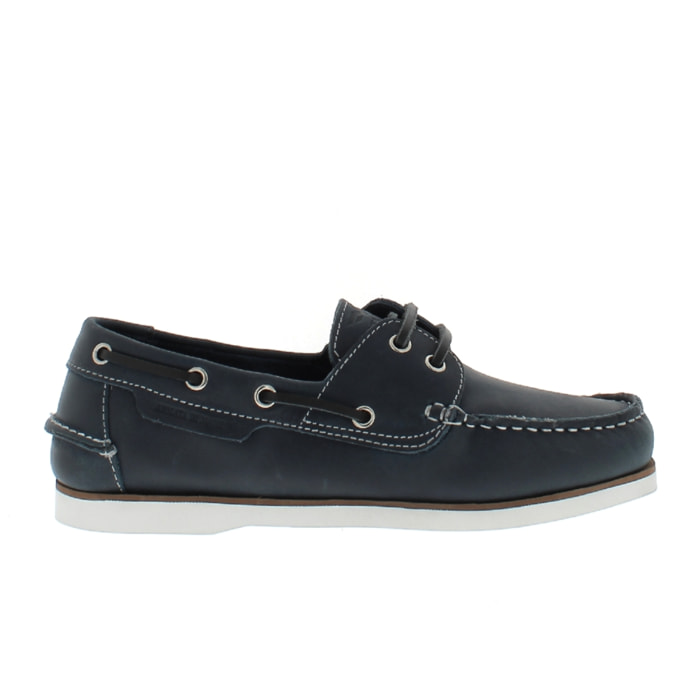 Armata di Mare Scarpe Uomo Mocassini da Barca in Vera Pelle Comfort AMU SS23F390 Navy