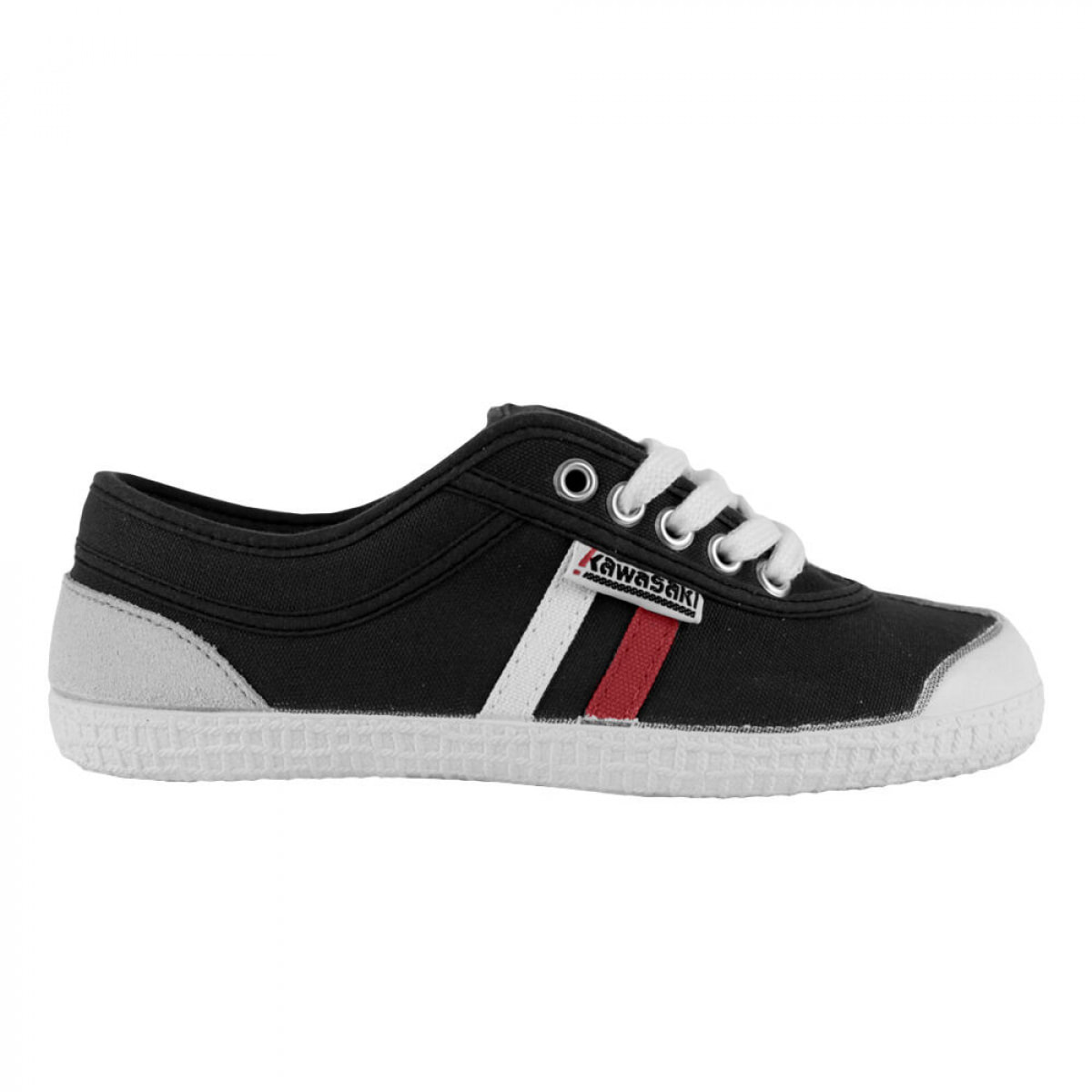 Zapatillas Sneaker para Hombre - KAWASAKI Retro 23 Canvas Shoe K23 60W14 Black Red/White Stripe