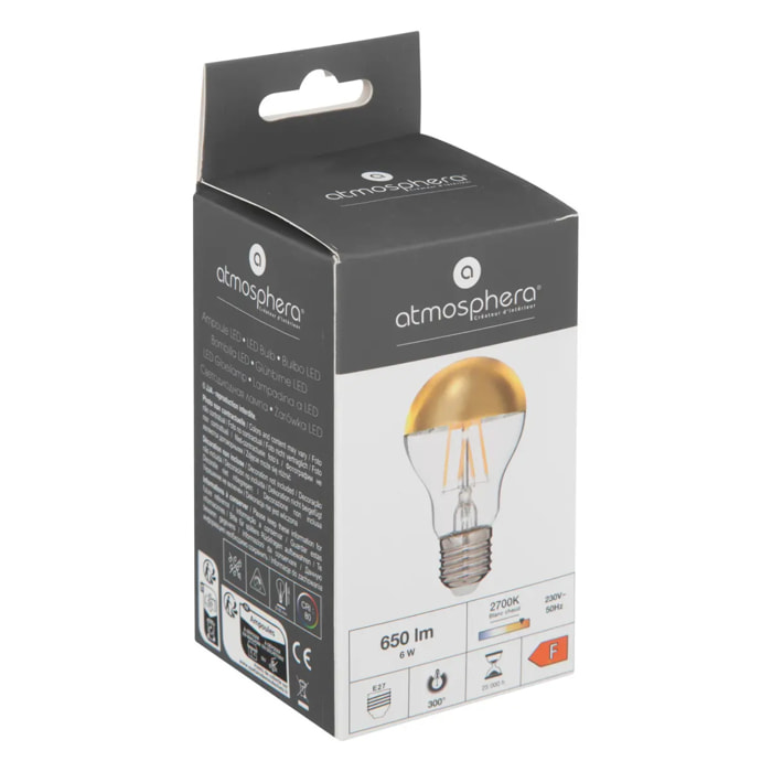 Ampoules LED - verre - doré - E27