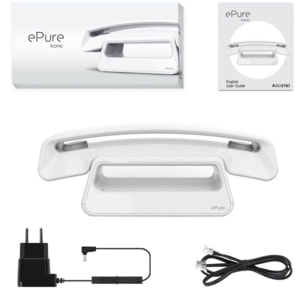 Téléphone sans fil ALCATEL ePure Iconic Blanc