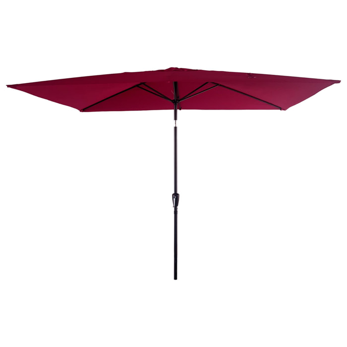 Parasol droit HAPUNA rectangulaire - Fuchsia