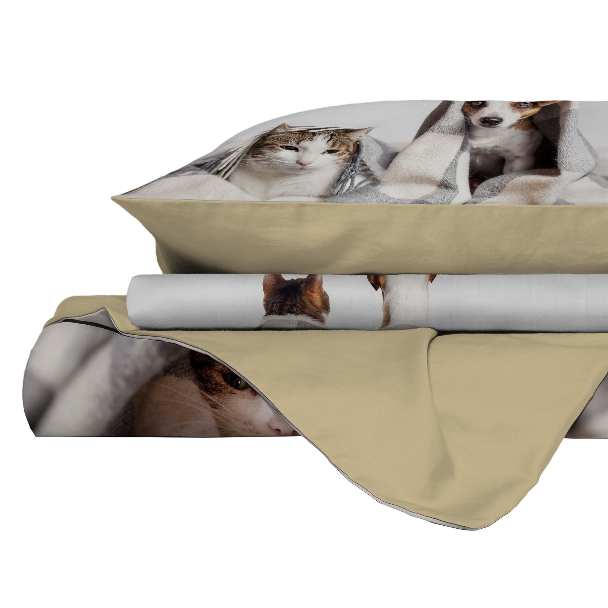 PARURE COPRIPIUMINO GOODNIGHT MATRIMONIALE - STAMPA DIGITALE 100% Microfibra