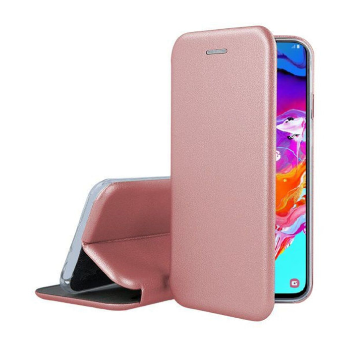 Etui IBROZ Samsung A70 Cuir rose