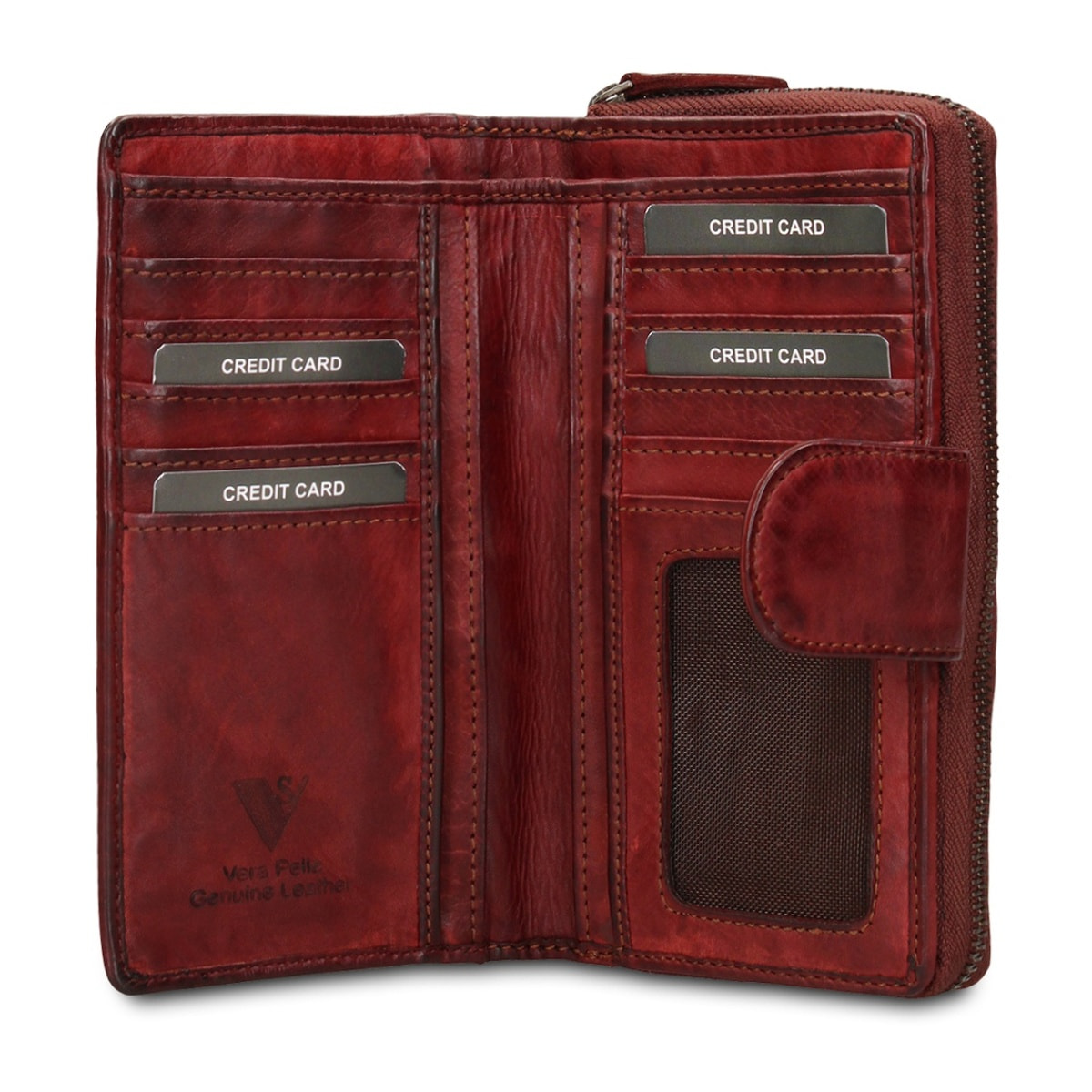 Portafoglio uomo in vera pelle - Modello Valerian Elite - 10.0 x 17.0 x 3.0 cm