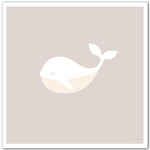 Affiche enfant baleine oh Affiche seule