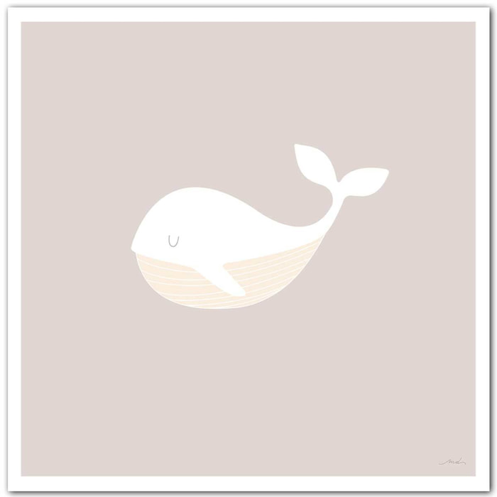 Affiche enfant baleine oh Affiche seule