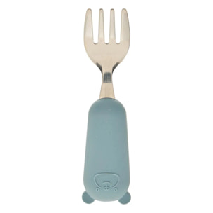 Set couverts cuillère et fourchette Yum l.16,5cm bleu