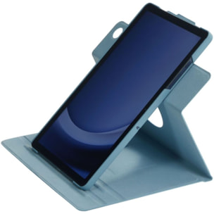 Etui ADEQWAT A9+ rotatif Bleu