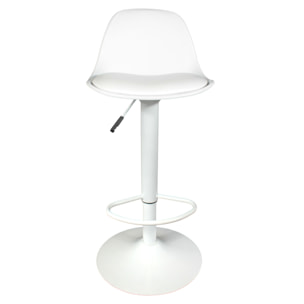 Tabouret De Bar Isak Blanc - Lot De 2