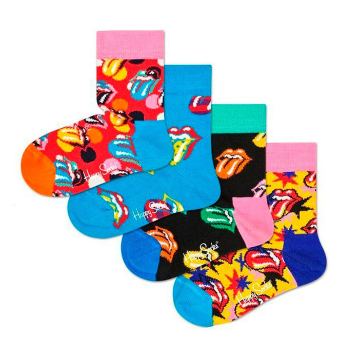 4-pack calcetines kids rolling stones