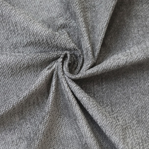 Ensemble matelas mémoire de forme MEMORIA + sommier + tête de lit, chenille bouclettes Gris clair