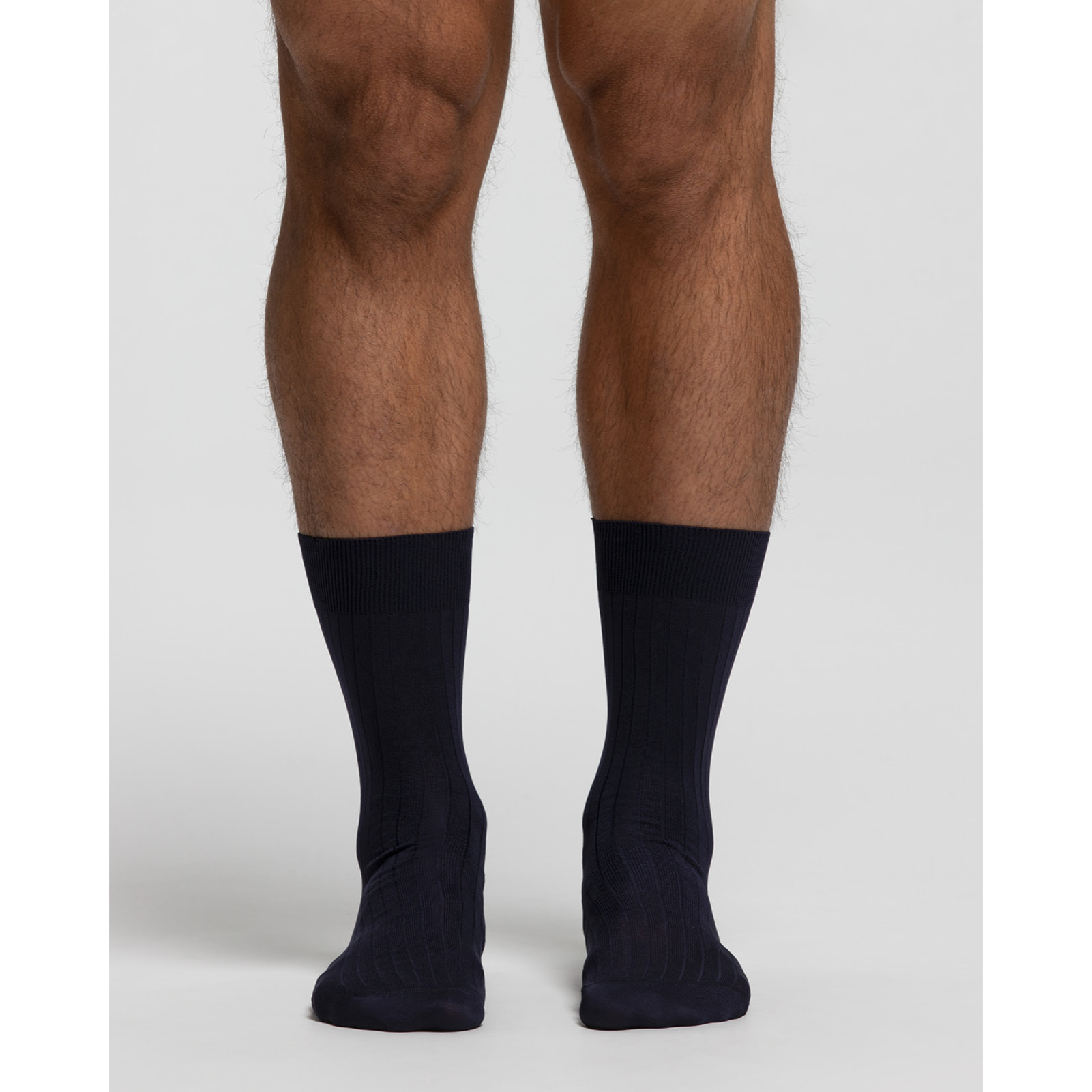 Calza corta a coste in microfibra ultraresistente