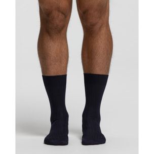 Calza corta a coste in microfibra ultraresistente