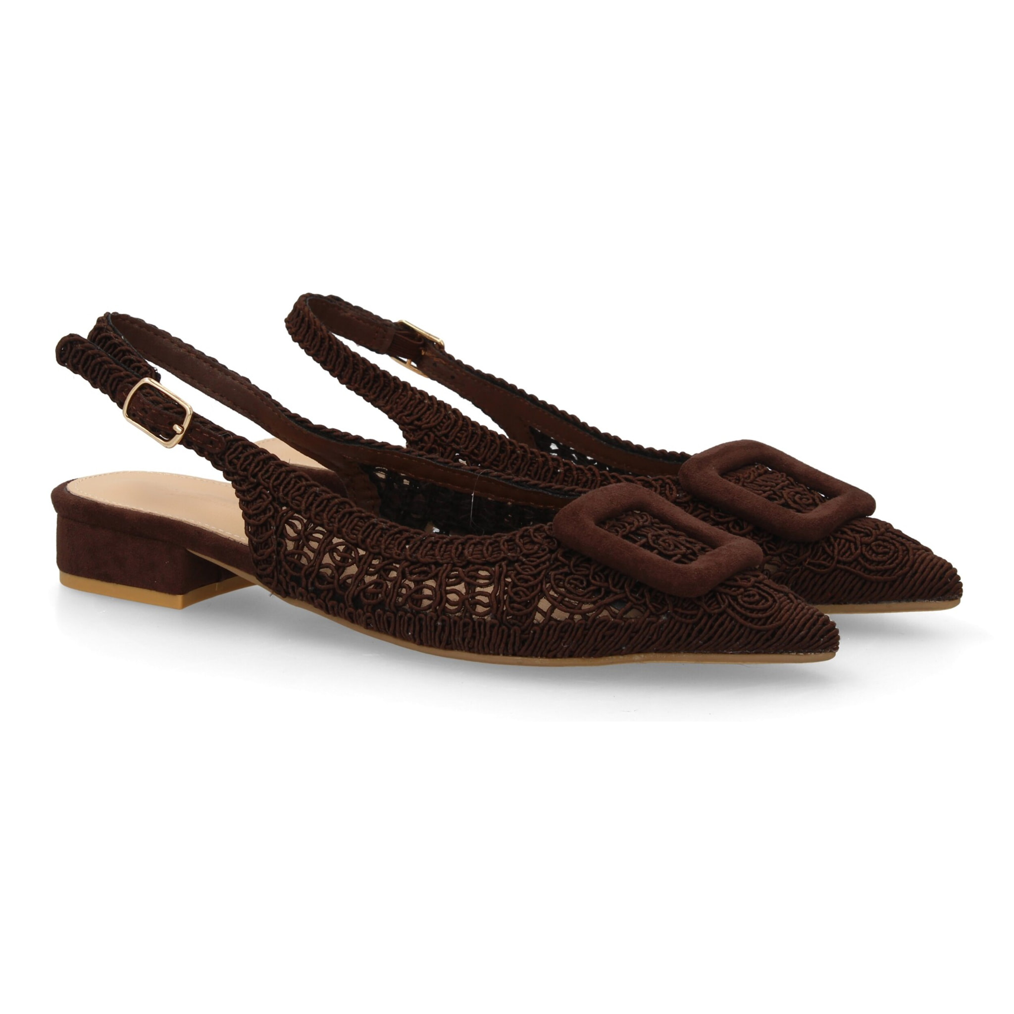 Zapato destalonado tejido elegante mujer