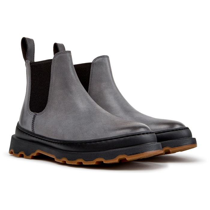 Botines - CAMPER Brutus+ - Gris - Piel lisa