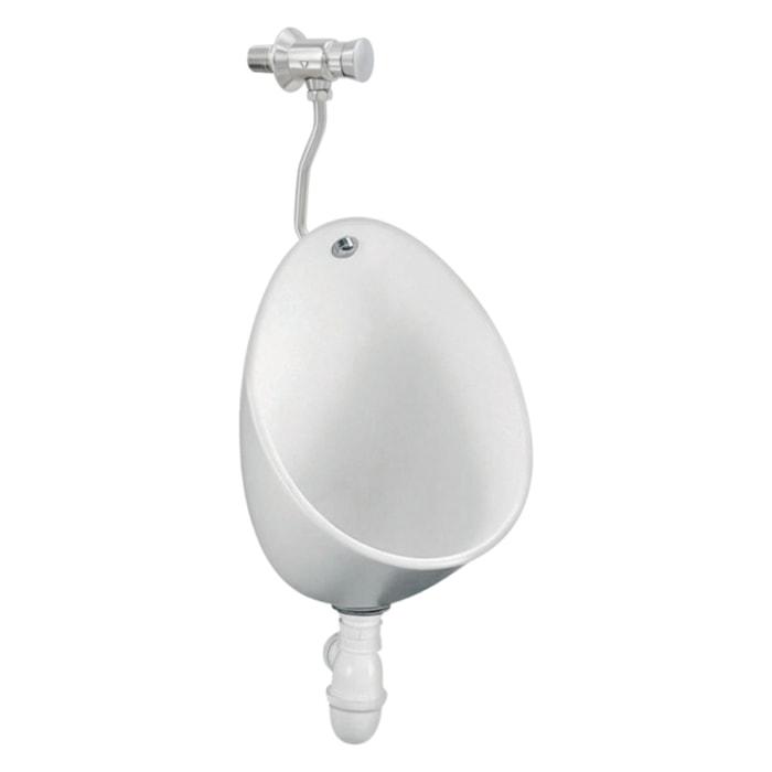 Pack urinoir Coquille + robinet temporisé encastré