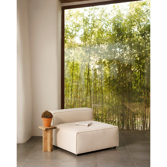 Sillón color blanco roto de 110x90cm Alto: 70 Largo: 110 Ancho: 90