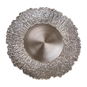 Piatto corallo - Pezzi 12 - 33xH2x33cm - Bianchi Dino SpA