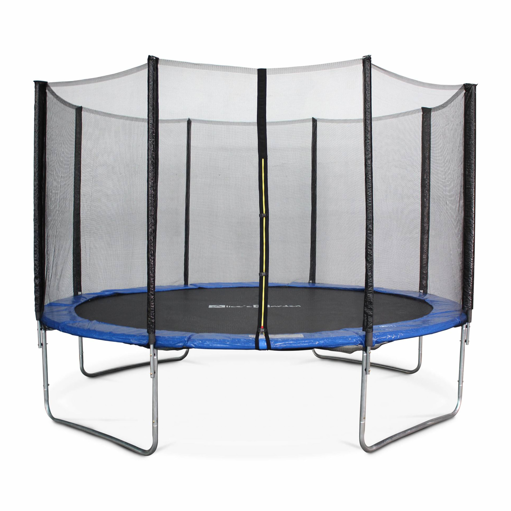 Trampoline rond Ø 370cm bleu avec son filet de protection - Saturne - Trampoline de jardin 370 cm 3m | Qualité PRO. | Normes EU