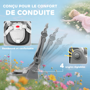 Tricycle évolutif pliable réglable 6 en 1 gris