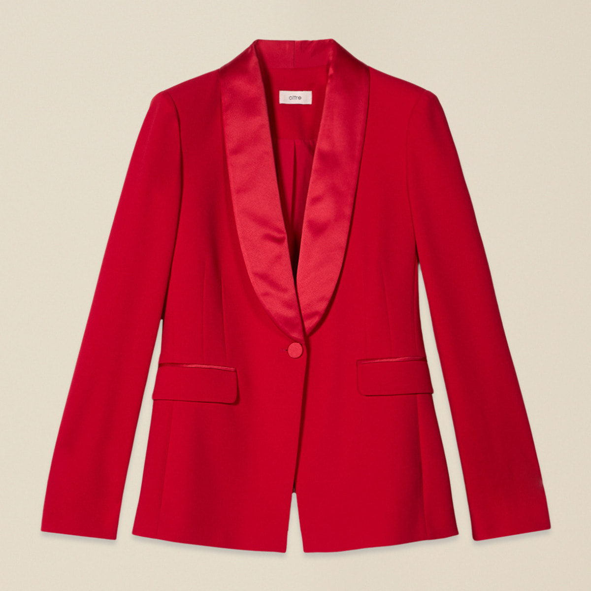 Oltre - Blazer in tessuto crêpe - Rosso
