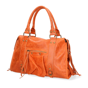 Borsa a spalla da donna - Modello Elara - Vera pelle - 41.0 x 28.0 x 13.0 cm