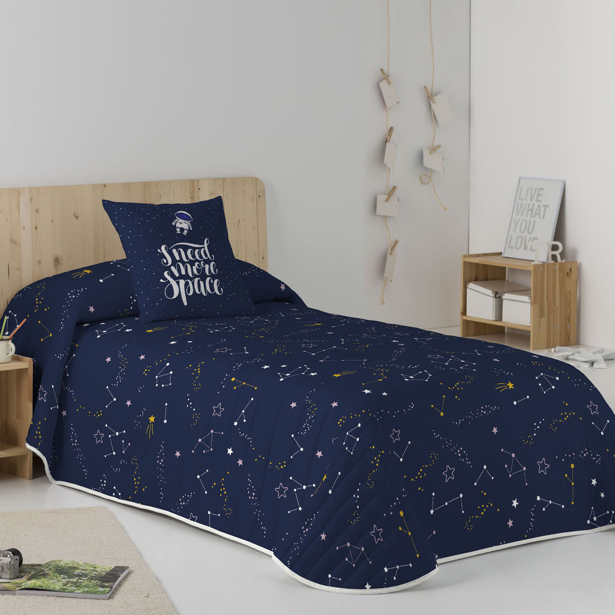 Cool Kids - Colcha Bouti Estampada - Reversible - Infantil - 100% Algodón - 70 gr/m² - Sven