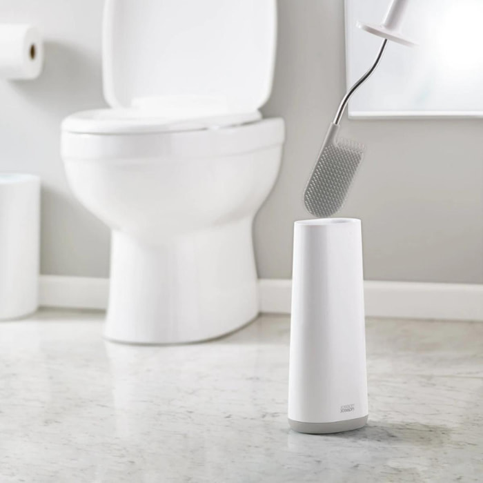 Flex™ Brosse de toilette Anti-goutte, Blanc