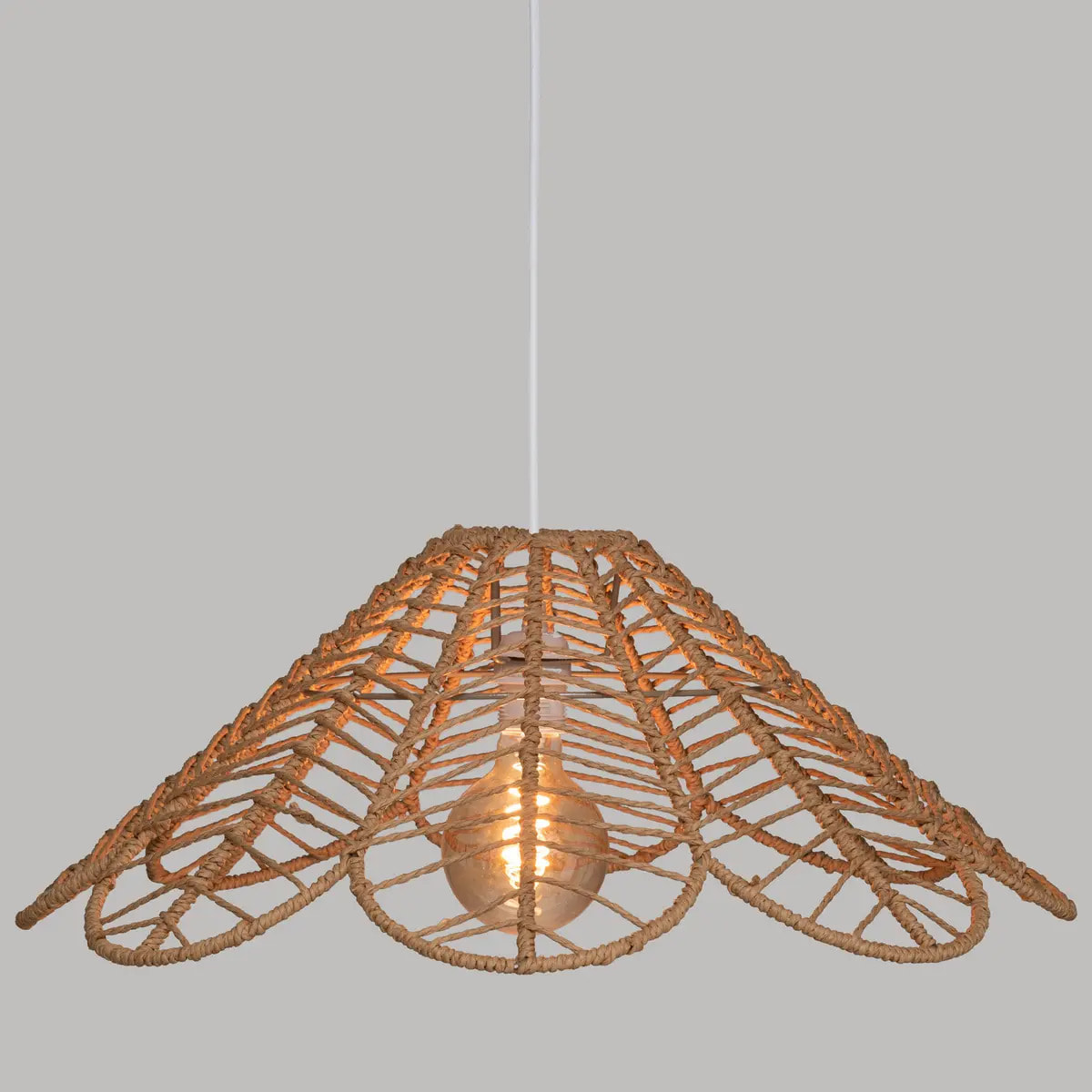 Suspension "Folk" beige D58cm