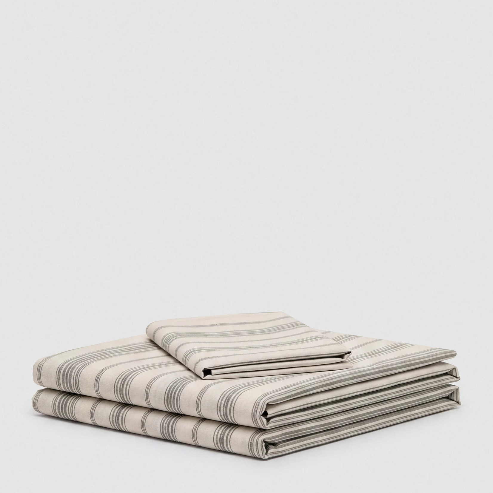 Set di lenzuola in cotone 100% raya legua verde Secco