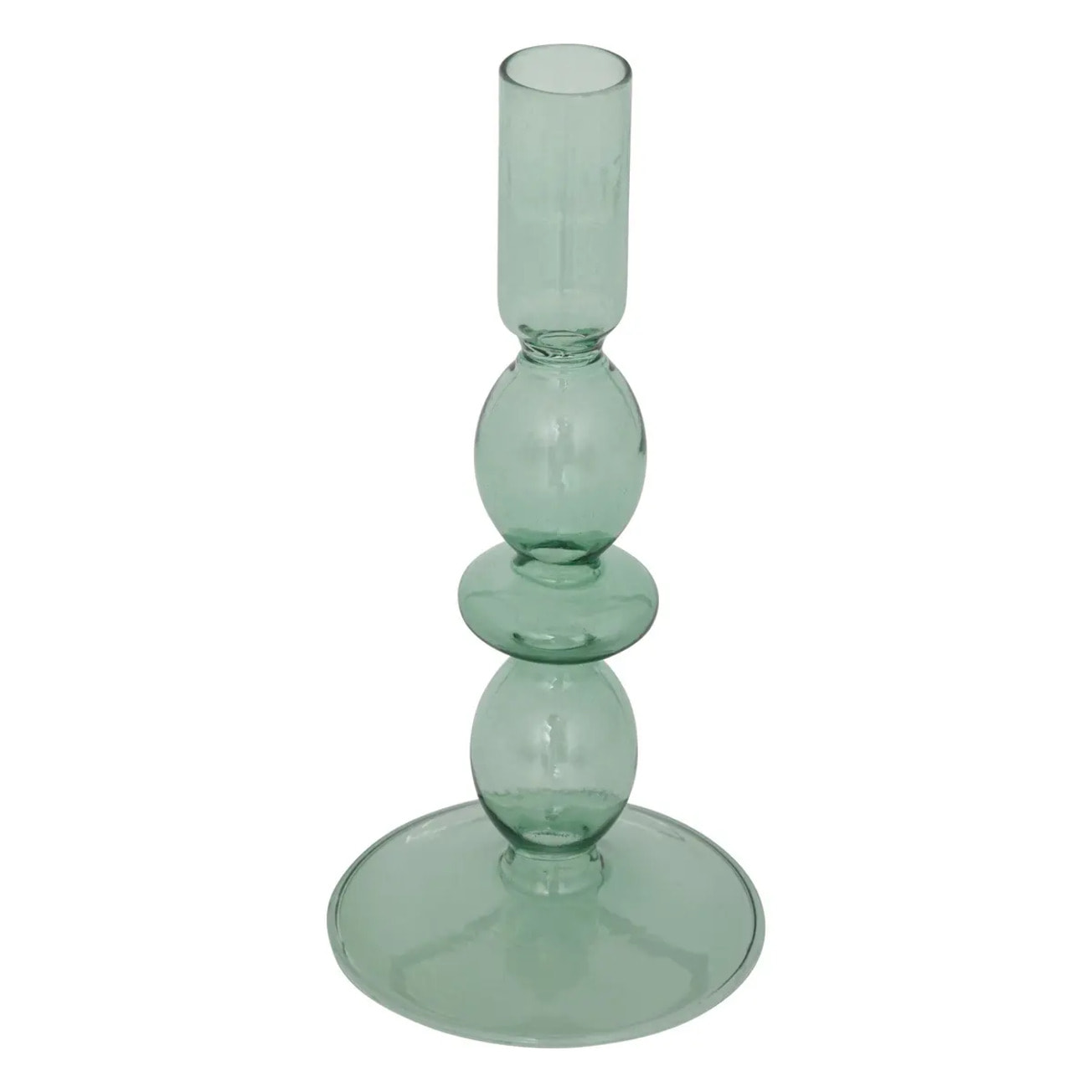 Chandelier verre vert H19cm