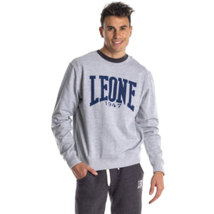 Felpa da uomo a girocollo logo grande Basic