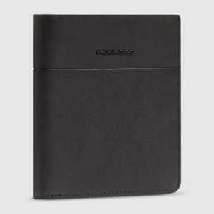 Piquadro Porta passaporto in pelle con portacarte di credito, schermato con protezione RFID