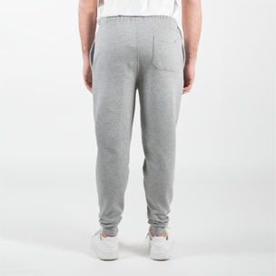 Patalone felpato in pile con patch della bandiera americana cucita sulla tasca posteriore